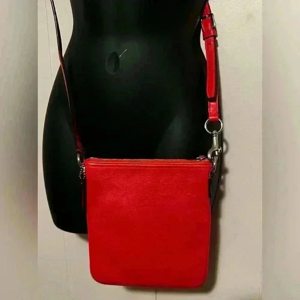 Coach Coral Mini Rowan File Crossbody Purse / Bag with Cert. of Authenticity